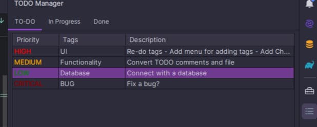 IntelliJ TODO Task Manager